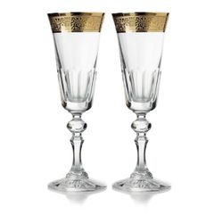 Set 6 ly pha lê Ales Zverina Flute Laura Romantic 150ml