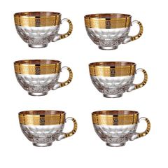  Set 6 tách trà pha lê Ales Zverina Romantic 200ml 