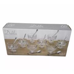  Set 8 ly pha lê Godinger Dublin đựng kem 