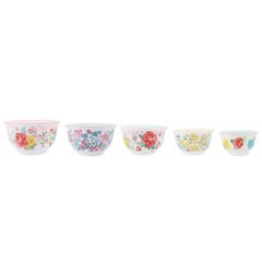  Set 10 món Âu trộn bột The Pioneer Woman Fancy Flourish - 5 thố nhựa 