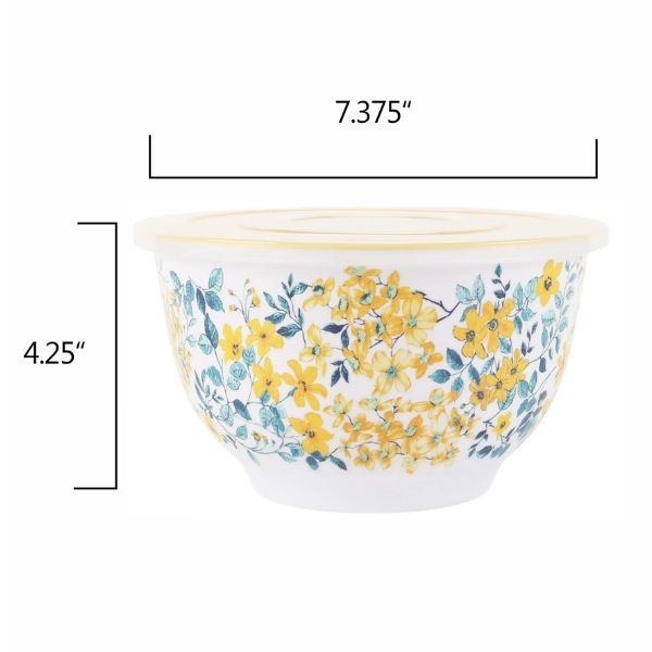 Set 10 món Âu trộn bột The Pioneer Woman Fancy Flourish - 5 thố nhựa