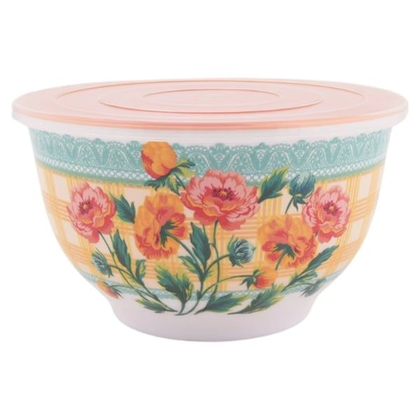 Set 10 món Âu trộn bột The Pioneer Woman Brilliant Blooms - 5 thố nhựa