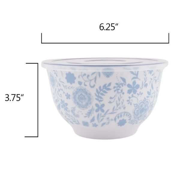 Set 10 món Âu trộn bột The Pioneer Woman Brilliant Blooms - 5 thố nhựa