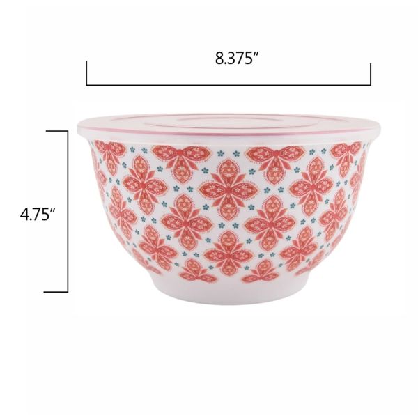 Set 10 món Âu trộn bột The Pioneer Woman Brilliant Blooms - 5 thố nhựa