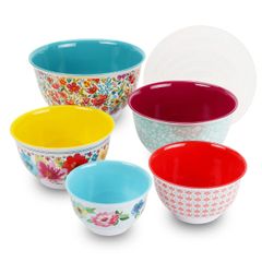  Set 10 món Âu trộn bột The Pioneer Woman Petal Party - 5 thố nhựa 
