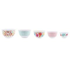  Set 10 món Âu trộn bột The Pioneer Woman Petal Party - 5 thố nhựa 