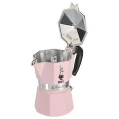  Set Bình đun cà phê Bialetti Moka 130ml 3 cốc màu hồng 