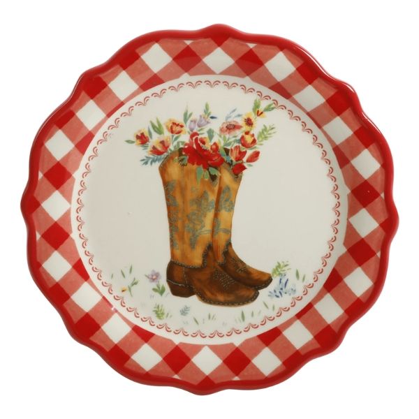 Set đĩa sứ hình thú The Pioneer Woman Novelty 17,8cm 7 món