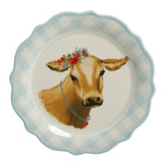  Set đĩa sứ hình thú The Pioneer Woman Novelty 17,8cm 7 món 