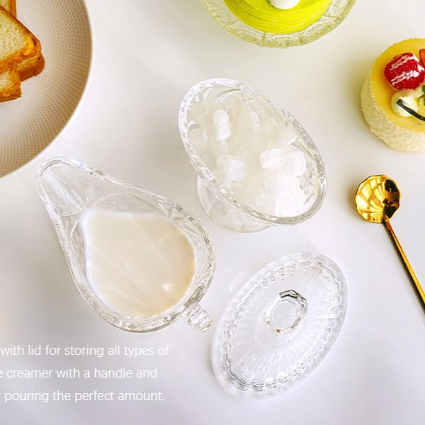 Sét đựng đường sữa pha lê Dublin