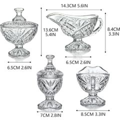  Sét đựng đường sữa pha lê Dublin 