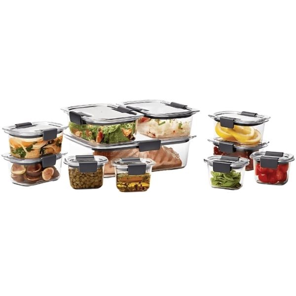 Sét hộp đựng thực phẩm Tritan Rubbermaid Brilliance 16 món Made in USA