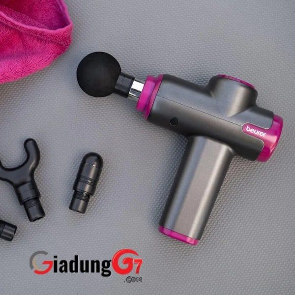 Súng massage cầm tay Beurer MG99 với 5 cường độ và 4 đầu massage