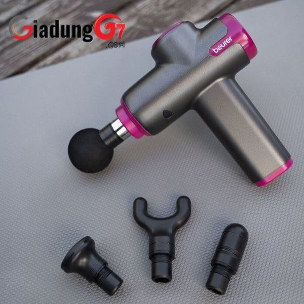 Súng massage cầm tay Beurer MG99 với 5 cường độ và 4 đầu massage