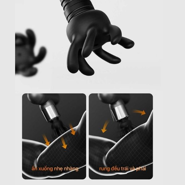 Súng massage gun Philips PPM7303 với 6 đầu massage, 5 mức nhiệt