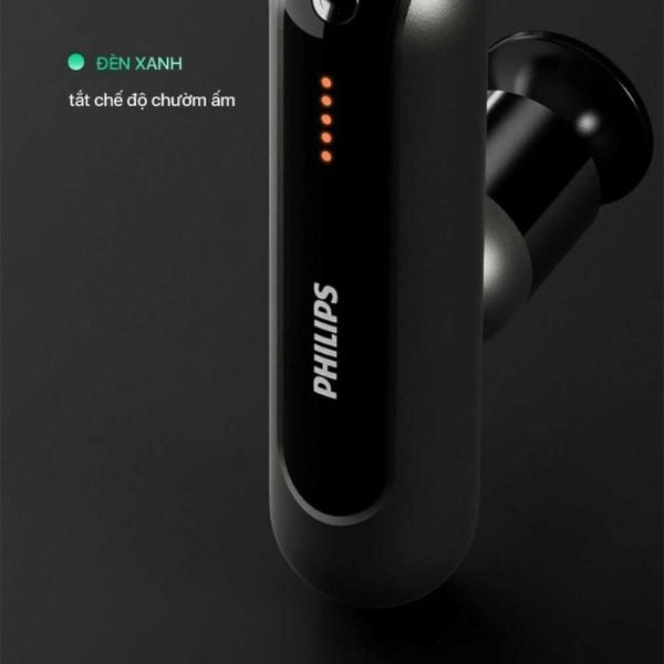 Súng massage gun Philips PPM7303 với 6 đầu massage, 5 mức nhiệt