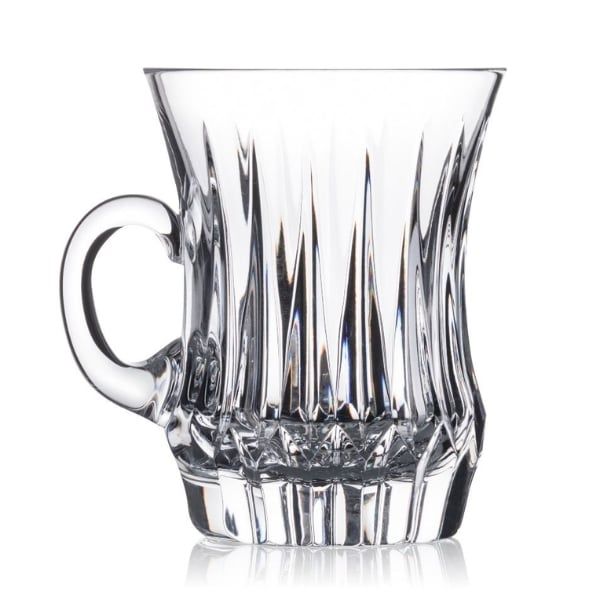 Tách và đĩa pha lê Rogaska Crown Jewel ( 1 tách 120ml + đĩa 18cm)