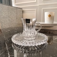  Tách và đĩa pha lê Rogaska Crown Jewel 