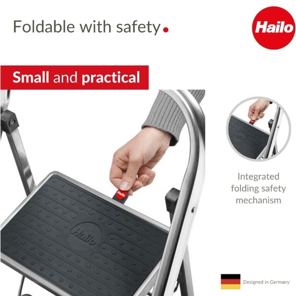 Thang nhôm 3 tầng Hailo K60 tải 150kg