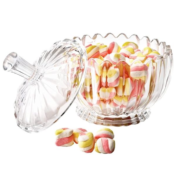 Thố mứt pha lê Vessen 23.5cm