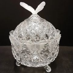  Thố pha lê cánh bướm Bohemia 13cm 
