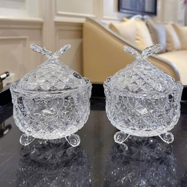 Thố pha lê cánh bướm Bohemia 13cm