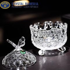  Thố pha lê cánh bướm Bohemia 13cm 