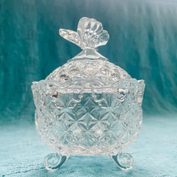 Thố pha lê cánh bướm Bohemia 13cm