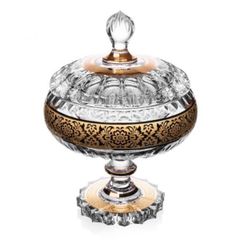 Thố pha lê có chân Ales Zverina Romantic 13cm