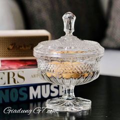  Thố pha lê có nắp Bohemia Alexandria 15cm 