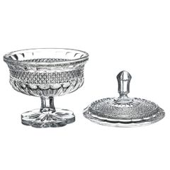  Thố pha lê có nắp Bohemia Alexandria 15cm 