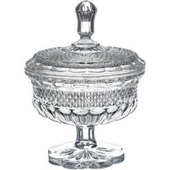  Thố pha lê có nắp Bohemia Alexandria 15cm 