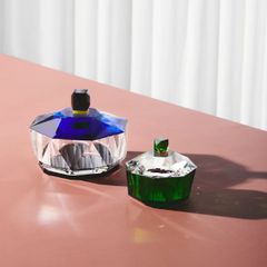  Thố pha lê New Haven Reflections Copenhagen 12cm xanh 