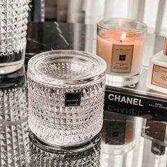  Thố pha lê Rogaska Diamond 10cm có nắp 