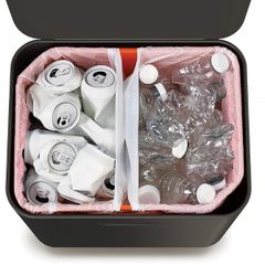  Thùng rác 2 ngăn Joseph Joseph 30106 60L Totem Max màu đen carbon 