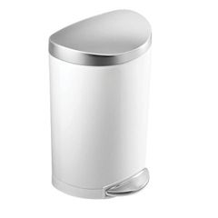  Thùng rác bán nguyệt Simplehuman 10L màu trắng 