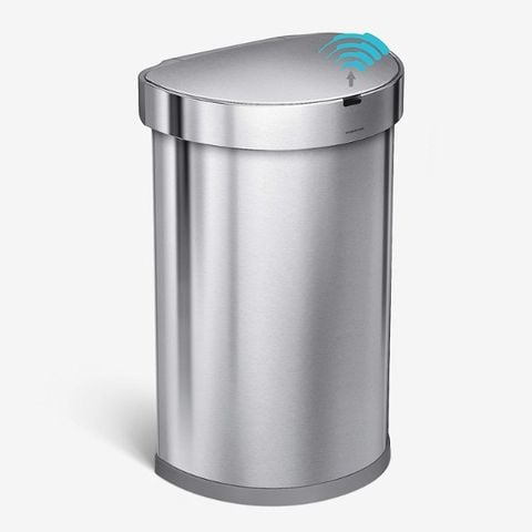Thùng rác cảm ứng SimpleHuman 45L hình bán nguyệt