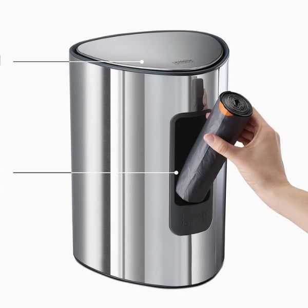 Thùng rác Joseph Joseph 70596 5L màu inox đạp chân