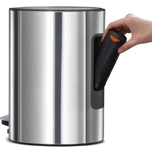 Thùng rác Joseph Joseph 70596 5L màu inox đạp chân