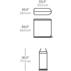  Thùng rác Simplehuman 45 lít hình cánh bướm 