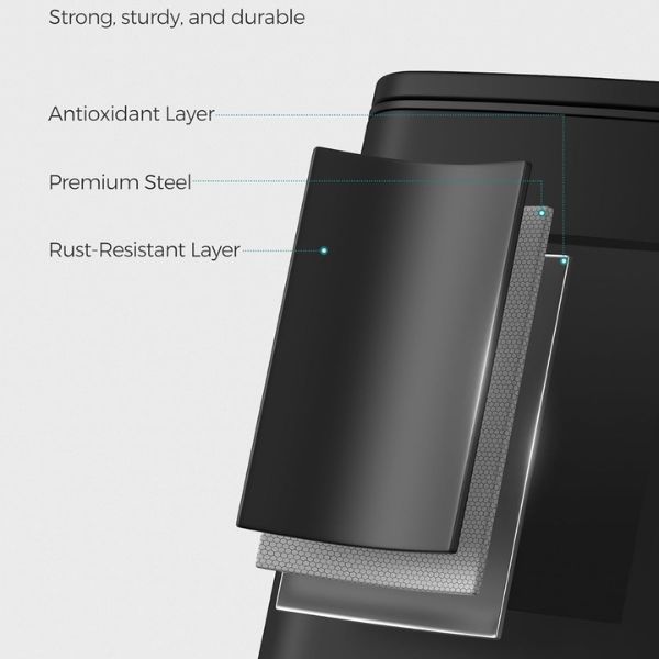 Thùng rác Songmics LTB590B0602 6L màu đen