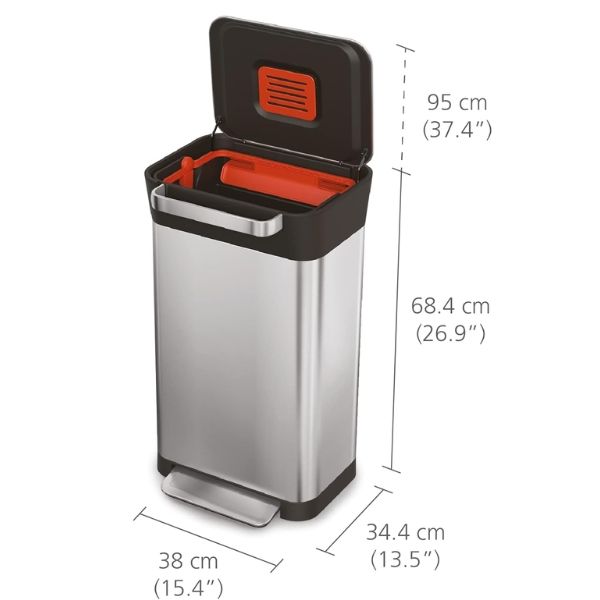 Thùng rác thông minh Joseph Joseph Titan 30L nén tới 90 lít