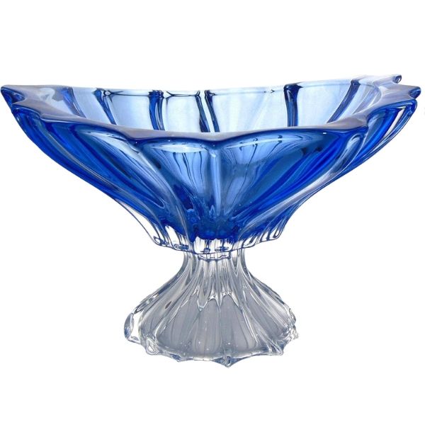 Tô pha lê Bohemia Plantica 32cm chân cao