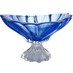  Tô pha lê Bohemia Plantica 32cm chân cao - nhiều màu 