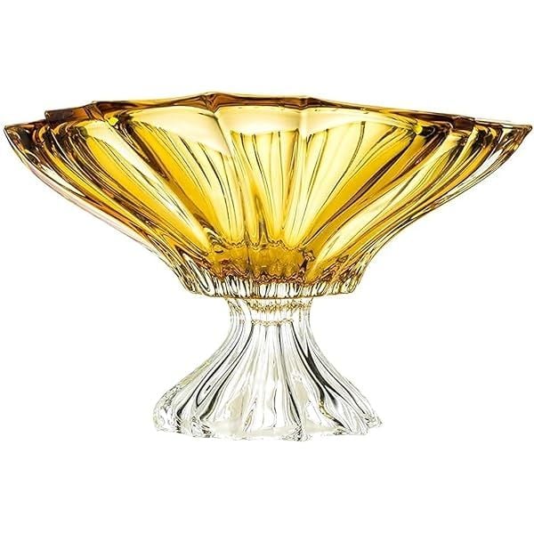 Tô pha lê Bohemia Plantica 32cm chân cao