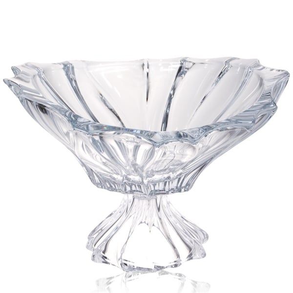 Tô pha lê Bohemia Plantica 32cm chân cao