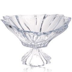  Tô pha lê Bohemia Plantica 32cm chân cao - nhiều màu 