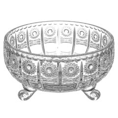 Tô pha lê mài Bohemia M57 3 chân 12.5cm 
