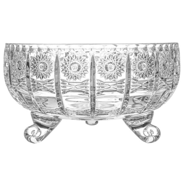 Tô pha lê mài Bohemia M57 3 chân 12.5cm
