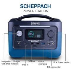  Trạm sạc Scheppach BSG600MAX 300W - Hãng Đức 